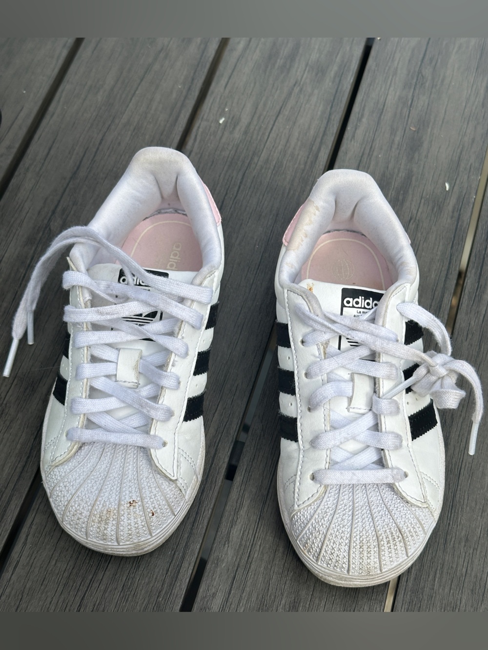 ADIDAS - Girl’s Superstars Toddler Sneakers 10k